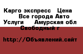 Карго экспресс › Цена ­ 100 - Все города Авто » Услуги   . Амурская обл.,Свободный г.